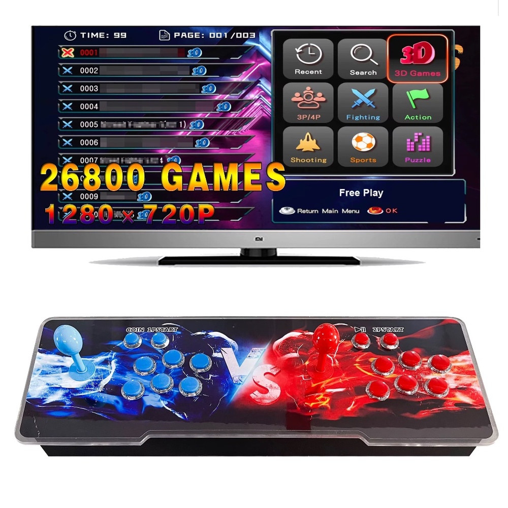 Moonlight Treasure Box Arcade Console - 26,800 Games - Like New, Used Only 3 Tim
